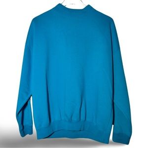 Teal Cotton/Poly blend crew neck‎ sweatshirt - M